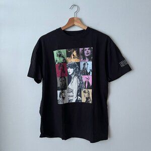 Taylor Swift The Eras Tour Black T-Shirt Official Merch Women's Size Small